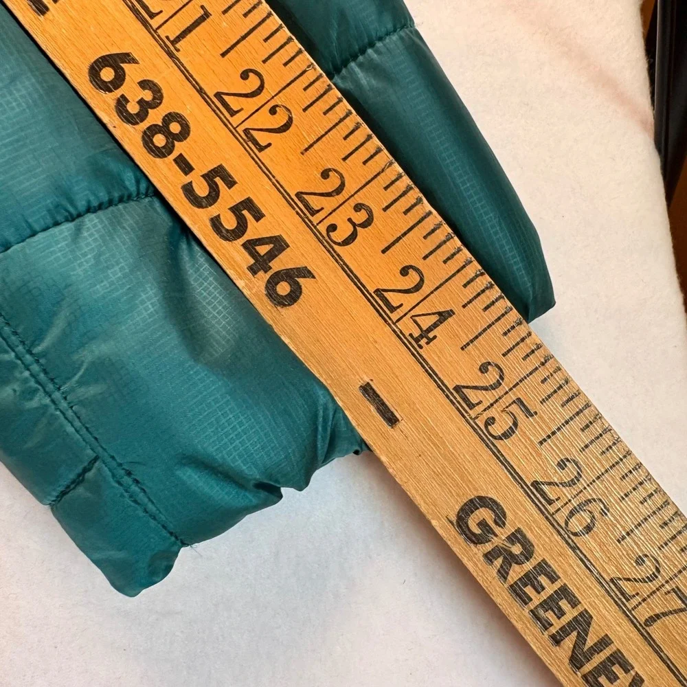 ExOfficio Womens Teal Green Quilted Puffer Jacket Primaloft Travel Coat Size M